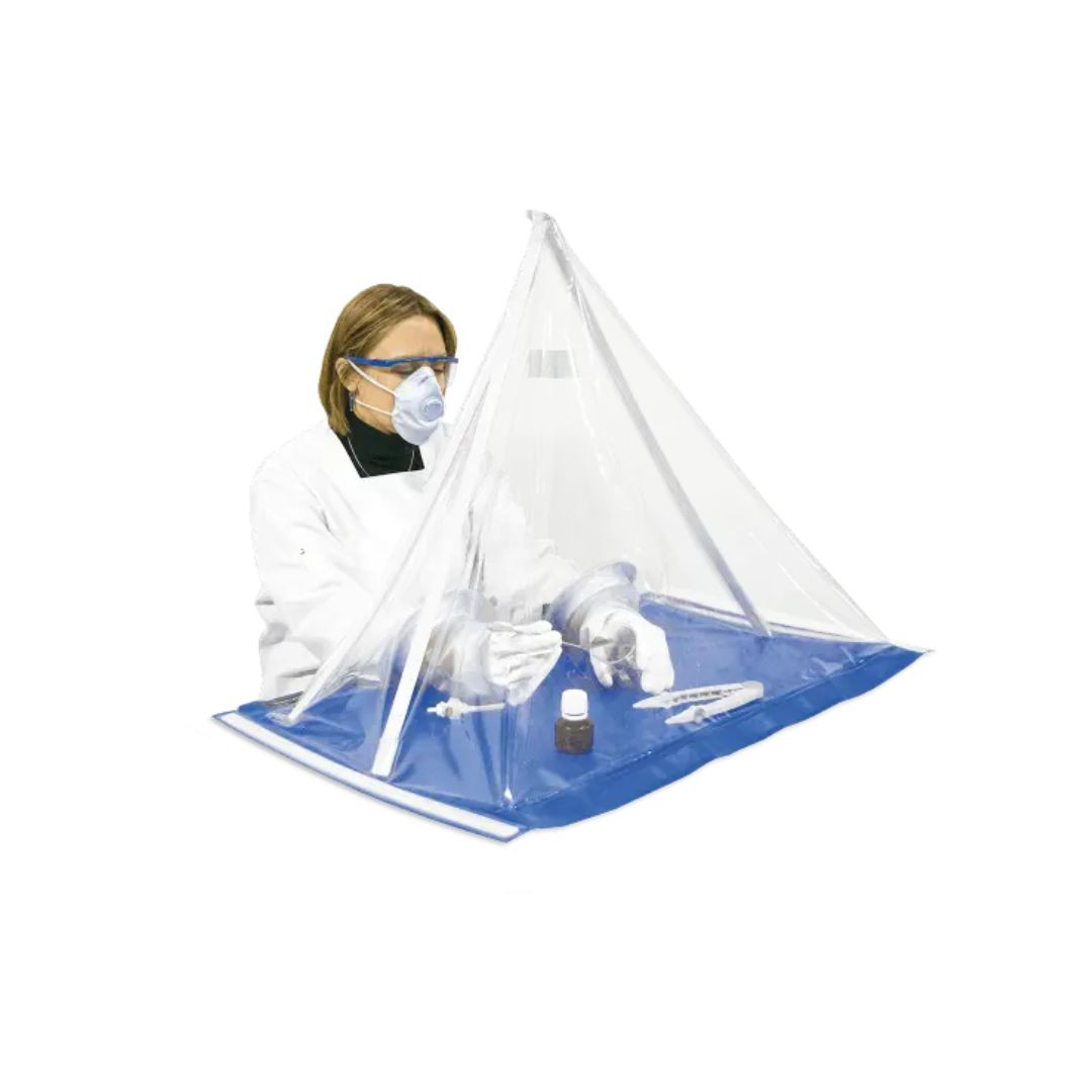 Erlab® Captair Pyramid Portable Disposable Glove Bag Enclosure