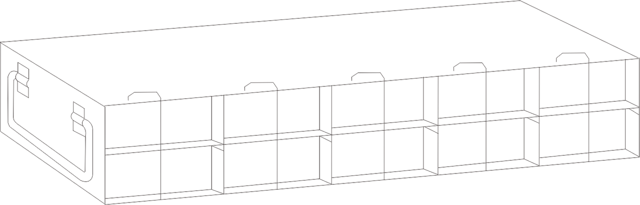 Sbs Storage Rack Upright Freezer Rack for SBS Formatted Boxes (Micronic, Fluidx), 5x2 ...