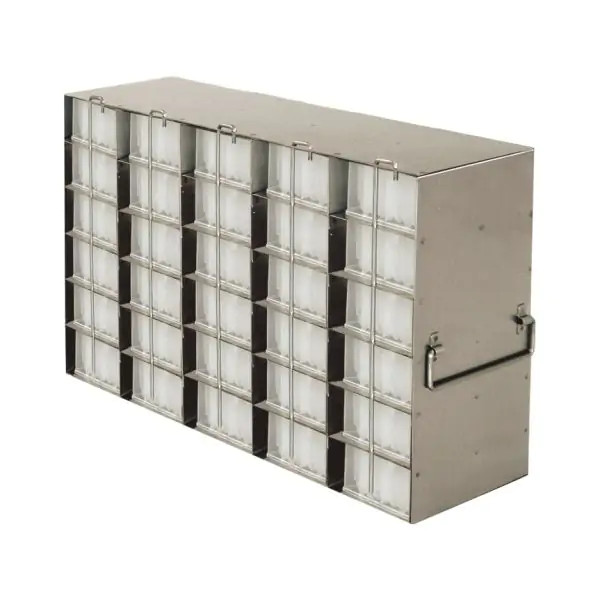 Stainless Steel Upright Freezer Rack for 96-Well Microtube Boxes, 6 x 3 ...