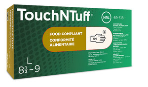 TouchNTuff® 69-318 Lightweight Latex Gloves