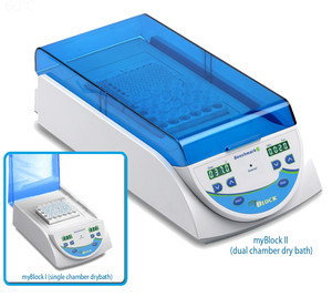 Benchmark Scientific BSH5001-1B myBlock l- digital dry bath with 1 Quick-Flip blocks (BSWCMB) for tubes (0.2 to 2.0ml, PCR strips and PCR plate), 115V