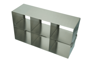 Stainless Steel Upright Freezer Racks - 3x2 Configuration 15mL/50mL