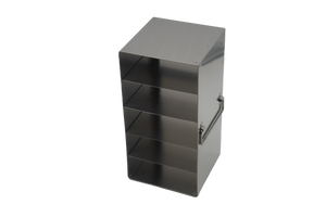 Upright Freezer Rack for 50-Cell 0.5ml Microtube Storage Boxes, 1x5x2 Configuration, 10 Box Capacity