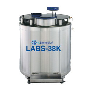 IC Biomedical® LABS38K-CS-GBP, Liquid Nitrogen (LN2) Freezers System with CS200 Controller & Gas Bypass, Capacity: 37,700 x 2.0ml vials)