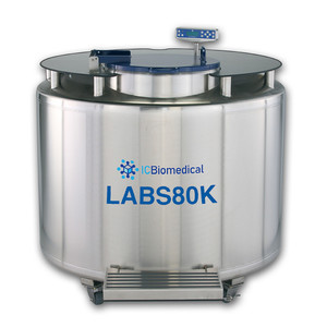 IC Biomedical® LABS80K-CS-GBP, Liquid Nitrogen (LN2) Freezers System with CS200 Controller & Gas Bypass, Capacity: 79,300 x 2.0ml vials)