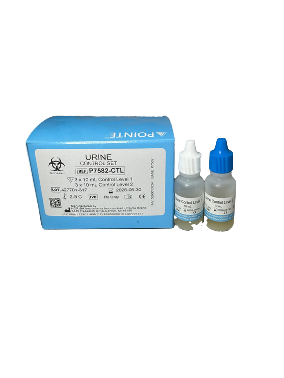Urine Control Set P7582-CTL, Level 1: 3 x 10 mL, Level 2: 3 x 10 mL (5390013124) | HORIBA® (Pointe Scientific)