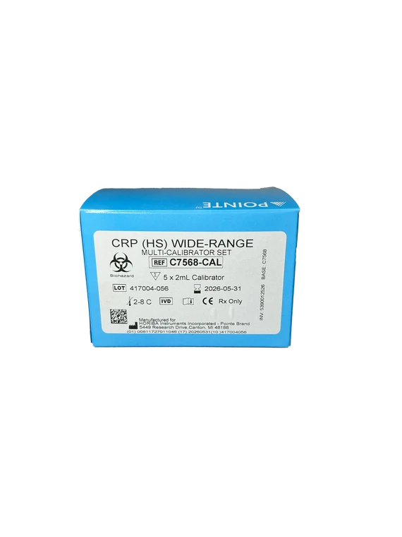 CRP(HS) Wide Range Multi calibrator C7568-calibrator, 5 x 2 mL  (5390012526) | HORIBA® (Pointe Scientific)