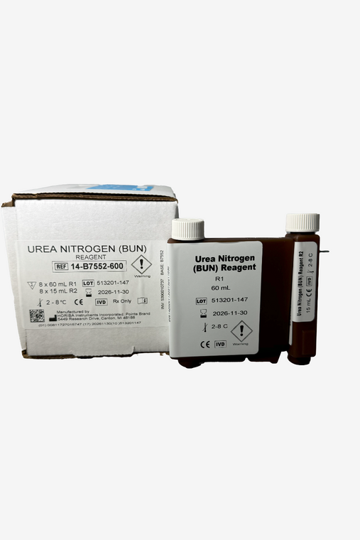 Urea Nitrogen Bun Reagent 14-B7552-600, R1: 8 x 60 mL, R2: 8 x 15 mL (5390010737) | HORIBA® (Pointe Scientific)