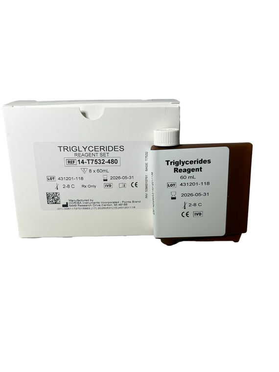 Triglycerides Reagent Set 14-T7532-480, 8 x 60 mL (5390010761) | HORIBA® (Pointe Scientific)