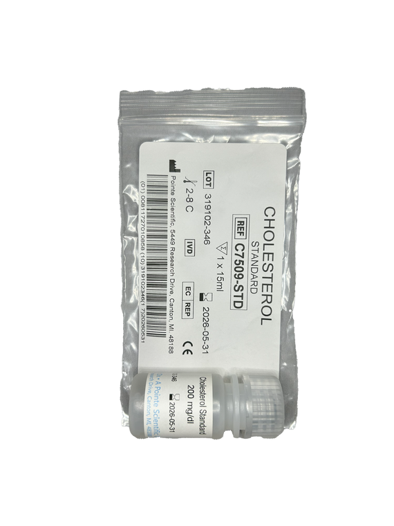 Cholesterol Standard C7509-STD, 1 x 15 mL (5390012501) | HORIBA® (Pointe Scientific)