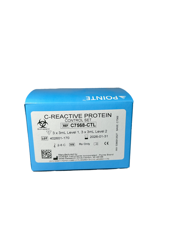 C-Reactive Protein Control Set C7568-CTL, Level 1,2: 3 x 3 mL (5390012527) | HORIBA® (Pointe Scientific)
