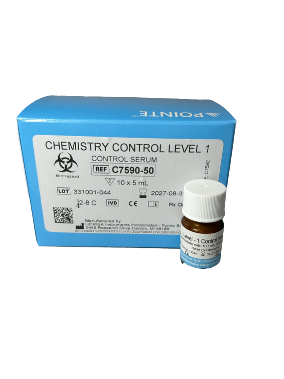 Chemistry Control LI Control Serum C7590-50, 10 x 5 mL (5390012529) | HORIBA® (Pointe Scientific)