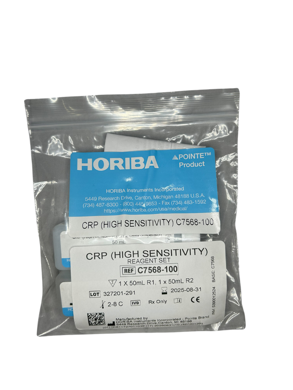 CRP (HS) C7568-100, R1: 1 x 50 mL, R2: 1 x 50 mL (5390012524) | HORIBA® (Pointe Scientific)