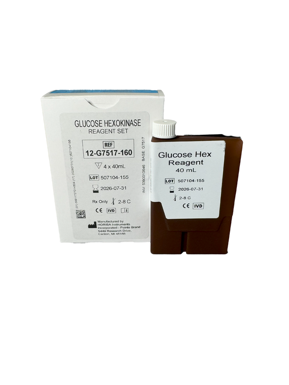 Glucose Hexokinase Reagent Set 12-G7517-160, 4 x 40 mL (5390010646) | HORIBA® (Pointe Scientific)
