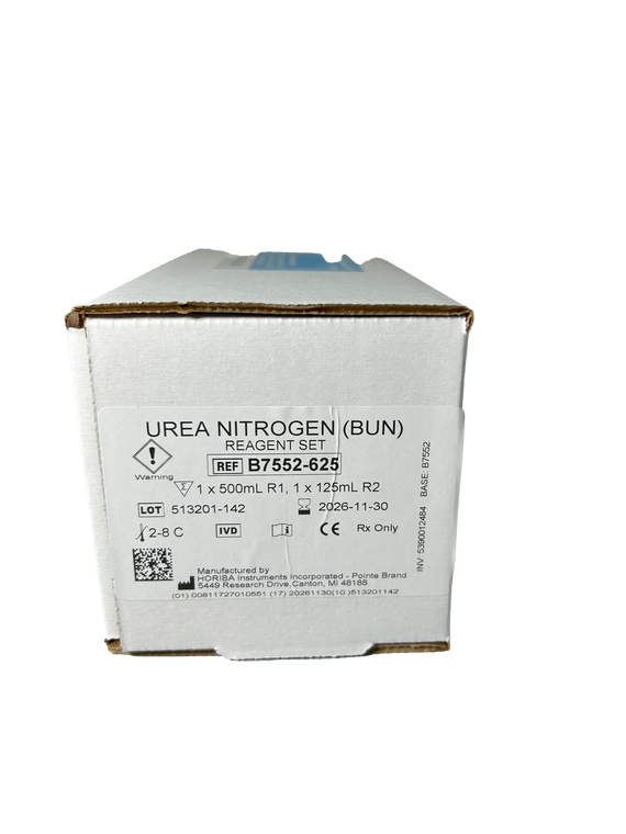 Urea Nitrogen Bun Reagent Set B7552-625, R1: 1 x 500 mL, R2: 1 x 125 mL (5390012484) | HORIBA® (Pointe Scientific)