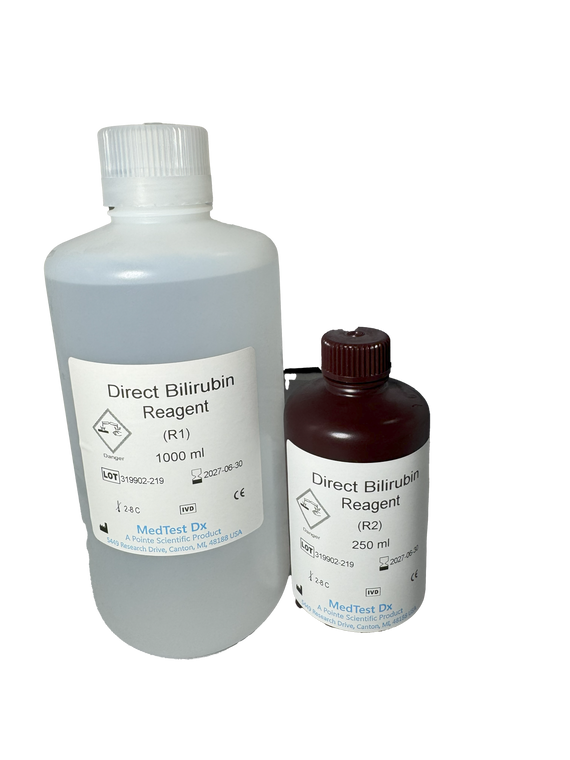 Direct Bilirubin Reagent B7538-1L, R1: 1000 mL, R2: 250 mL (5390012478) | HORIBA® (Pointe Scientific)