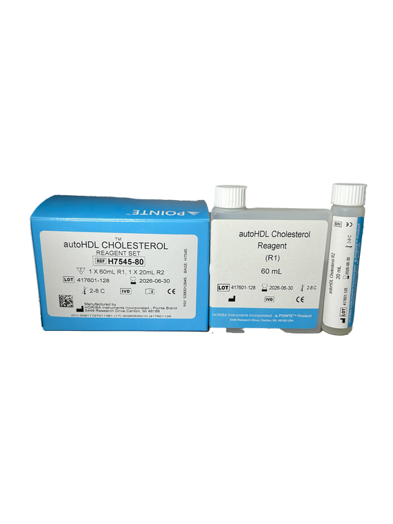 autoHDL (Liquid) H7545-80, R1: 1 x 60 mL, R2: 1 x 20 mL (5390012945) | HORIBA® (Pointe Scientific)