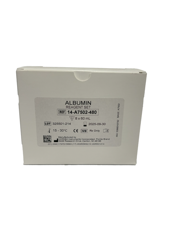 Albumin Reagent Set 14-A7502-480, 8 x 60 mL (5390010732) | HORIBA® (Pointe Scientific)