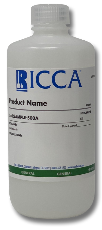 Ammonia Standard, 25 mg/L (ppm) NH₃  | RICCA Chemical Company® (R0612025-500A), 500 mL Poly Natural