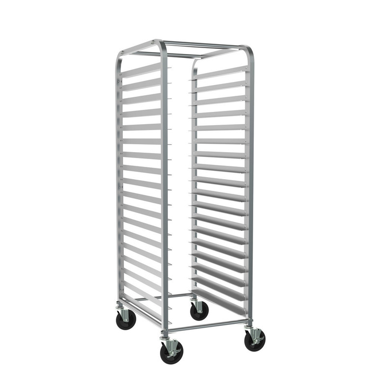 Metro™ RT115N End-Load Knock Down Pan Racks, 5" Slide Spacing, 20.375" x 28" x 64.125"