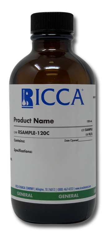 Turbidity Standard, 8 NTU, Polymer Bead Suspension  | RICCA Chemical Company® (R8801800-100C), 100 mL Glass Amber