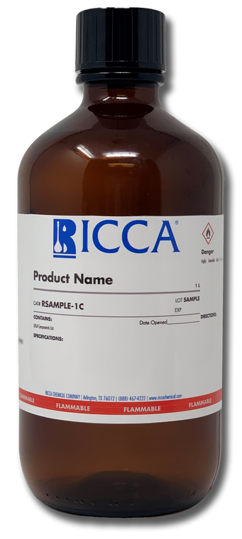 Silver Nitrate, 0.0100 Normal (N/100) in Isopropyl Alcohol  | RICCA Chemical Company® (SOD90-32), 1 L Glass Amber