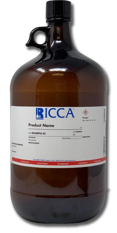 Xylenes, ACS Reagent Grade  | RICCA Chemical Company® (RSOX0200-4C), 4 L Glass Amber