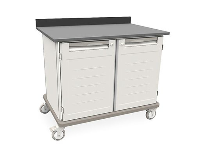 Metro™ SXRMWD36EBS3 Starsys Double-Width Mobile WorkCenter with epoxy Resin Top, 28.6" x 43.4" x 36.5"