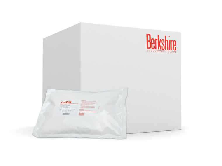 Berkshire SatPax® VSLP  IPA Presaturated Cleanroom Wipes, 12/Case