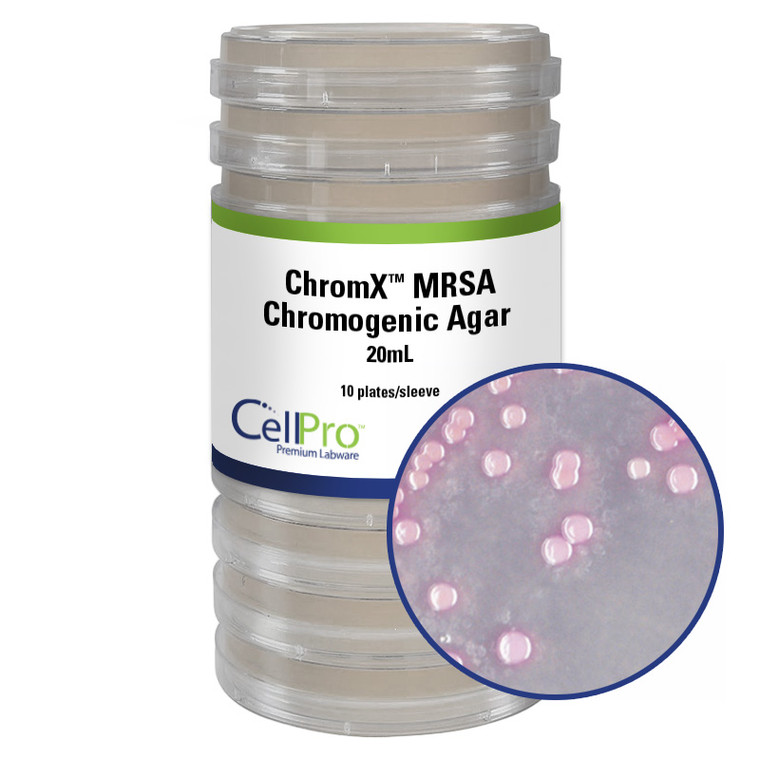 ChromX™ MRSA Chromogenic Agar, 20 mL, 10/Pk