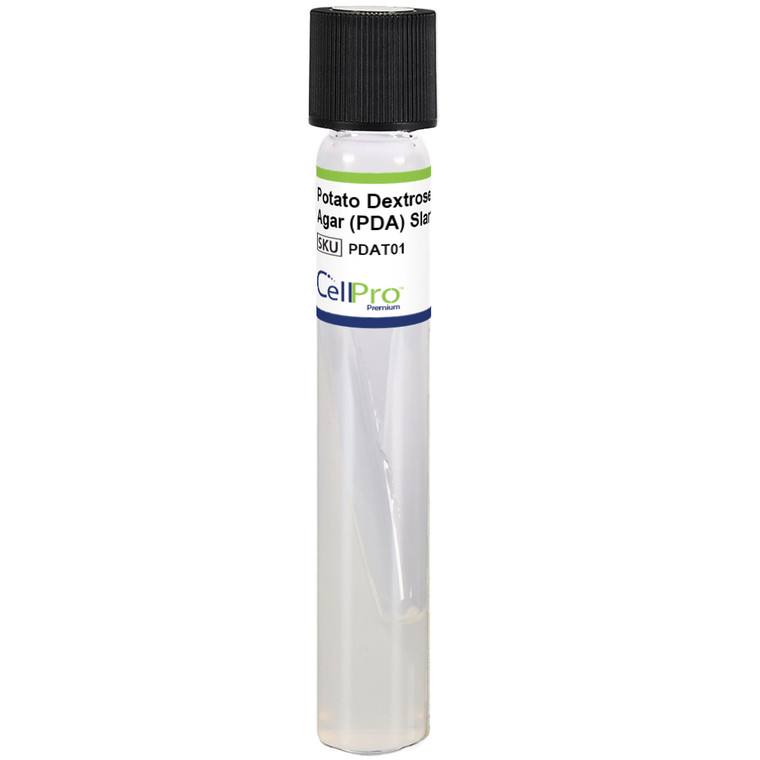 Potato Dextrose Agar (PDA) Slant 10mL Tube with Screw Cap, 10/Pk