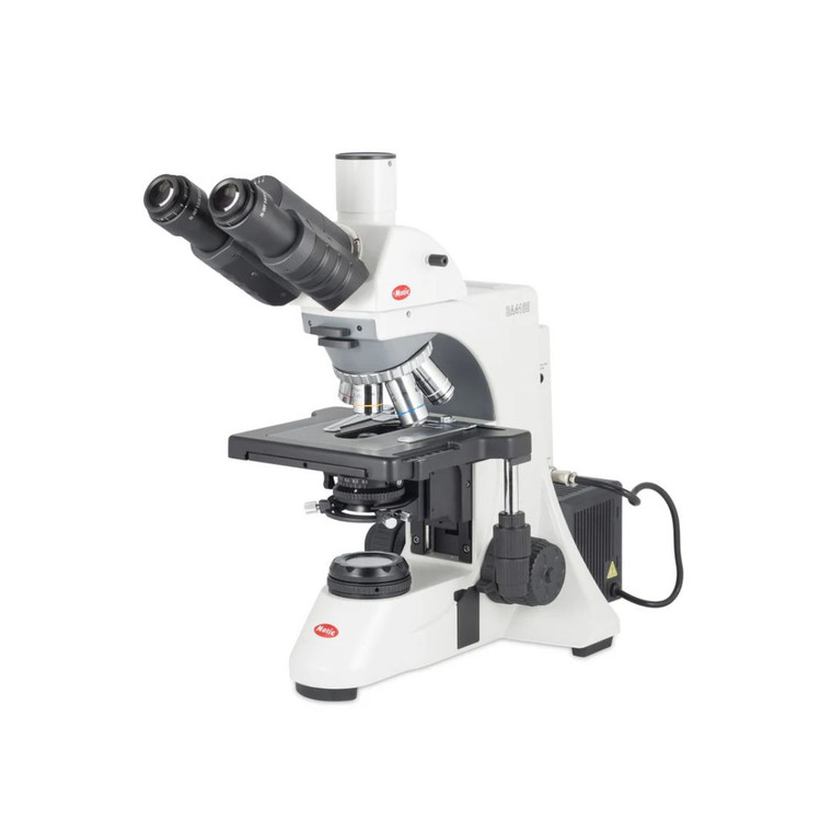 Motic® BA410E 3WLED Trinocular Sextuple Compound Microscope, Light Split 80/20
