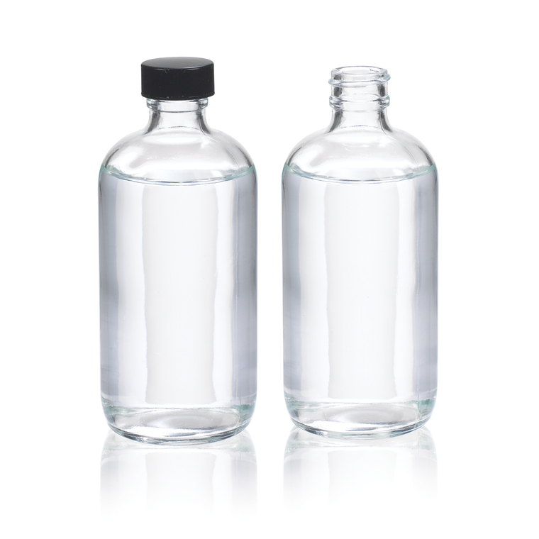 WHEATON® Boston Round Bottle, clear, 8oz