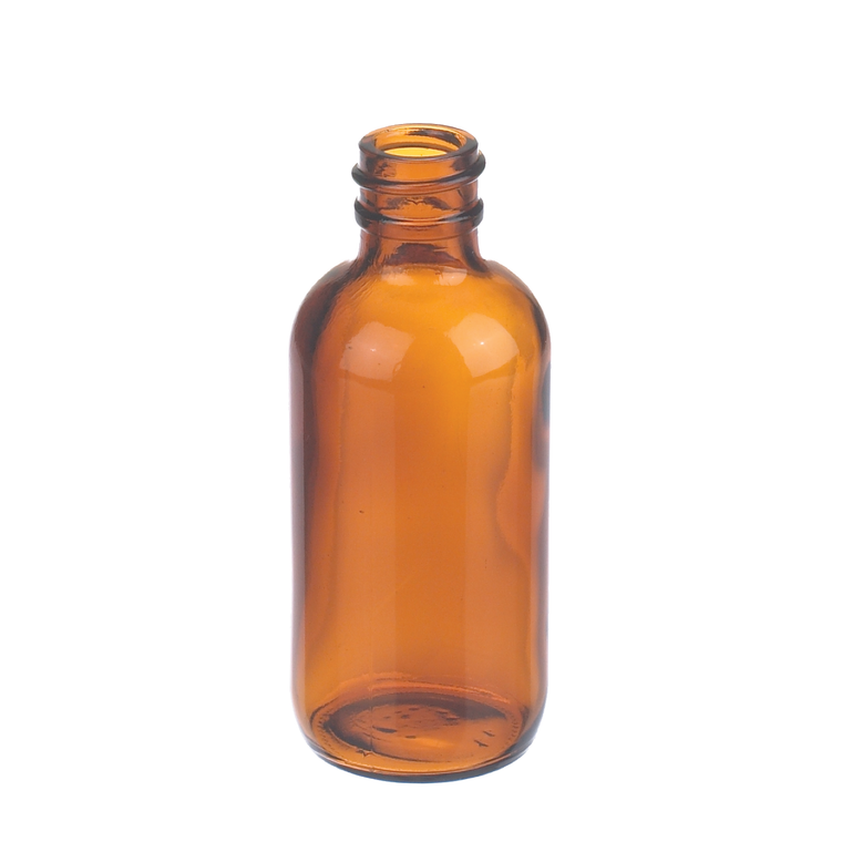 WHEATON® Boston Round Bottle, Amber, 2 oz