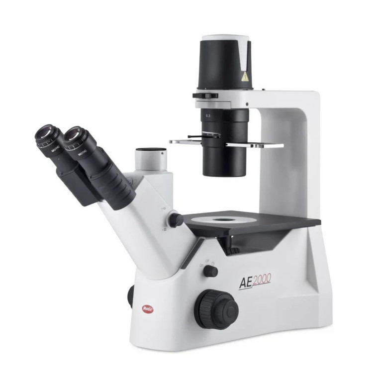 Motic® AE2000 Trinocular Inverted Microscope LED - with PL PH 20X