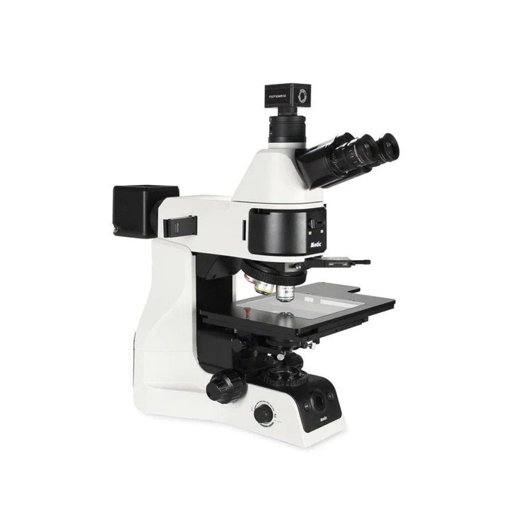 Motic® PA53MET Trinocular Upright Industrial Microscope, 100W Reflected Illumination