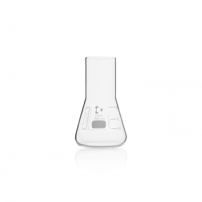 DURAN® 100 mL Culture Flask, Erlenmeyer shape, straight neck