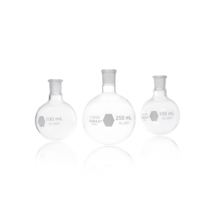KIMBLE® KONTES® Round Bottom, Short Neck, Boiling Flasks