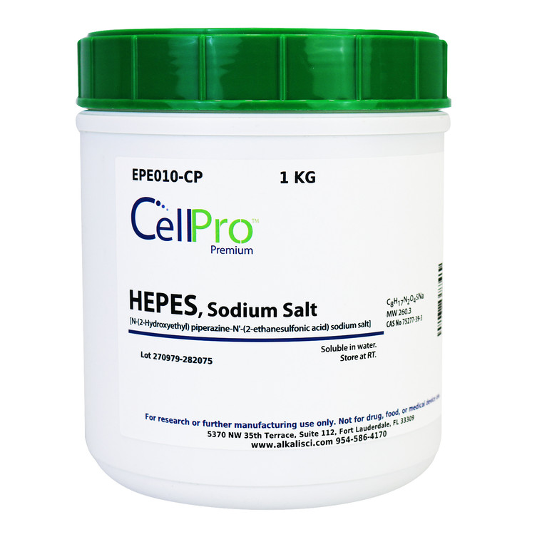 HEPES, Sodium Salt [N-(2-Hydroxyethyl) piperazine-N'-(2-ethanesulfonic acid)]