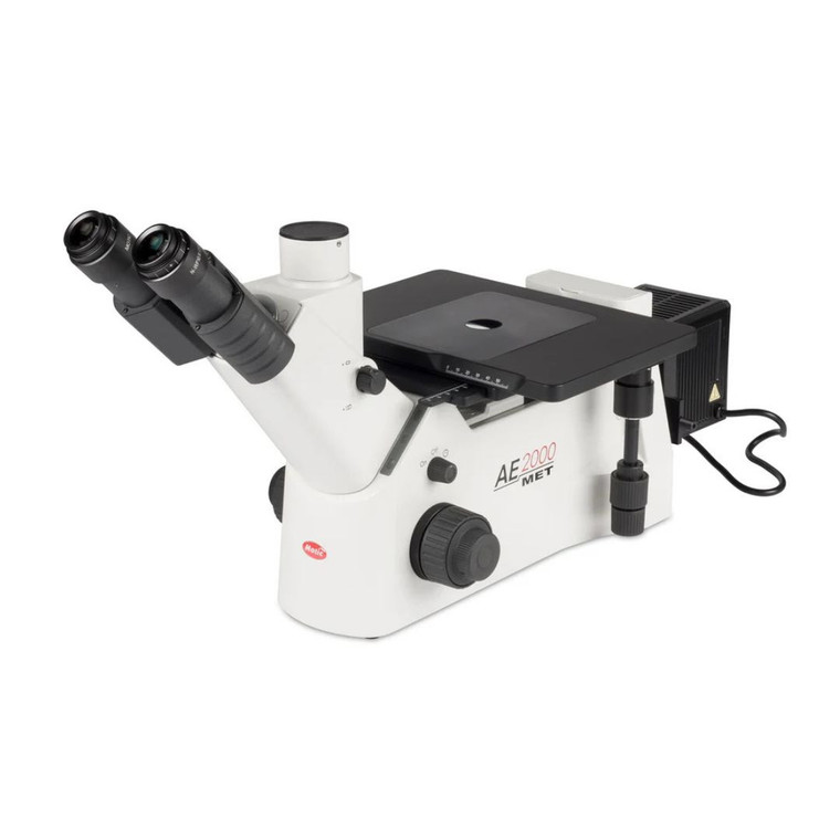 Motic® AE2000MET Trinocular Inverted Industrial Microscope, 100W Illumination