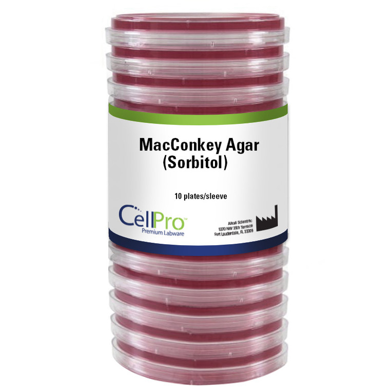 MacConkey Agar (Sorbitol), 20 mL Monoplate, 10/Pk