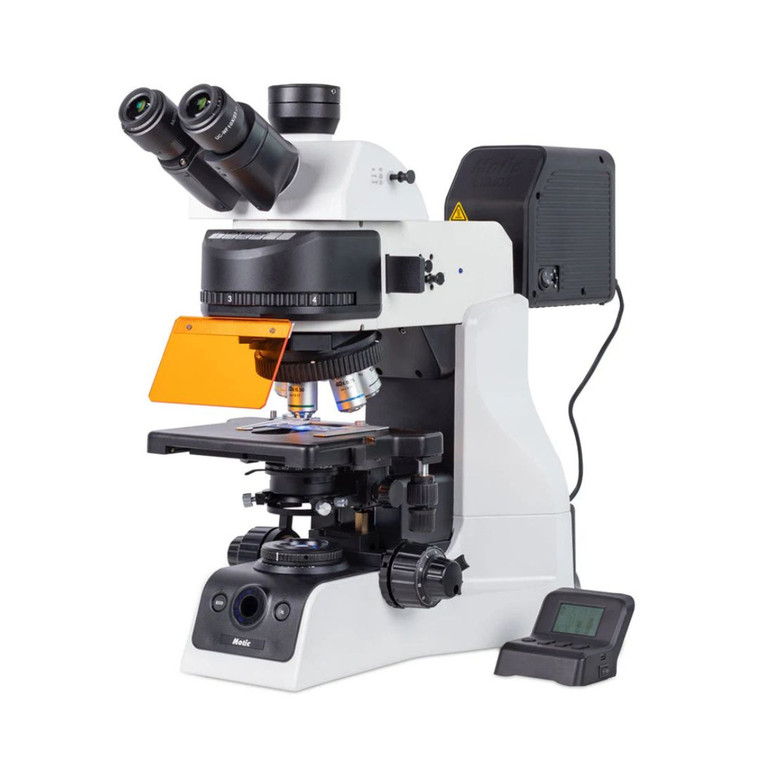 Motic® PA53 FS6 EDF Trinocular Upright Biomedical Microscope w/ LUMOS Fluorescence LED