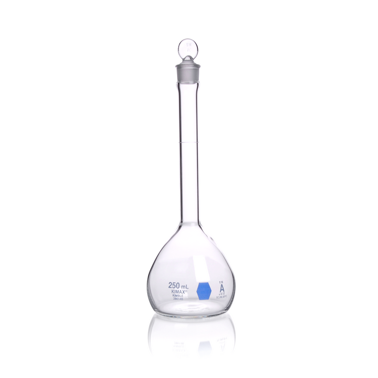 KIMBLE® KIMAX® Colorware Volumetric Flask, Class A, Blue