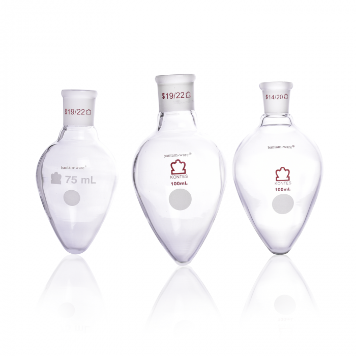 KIMBLE® KONTES® Pear Shaped, Boiling, Flasks