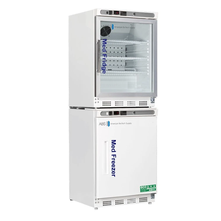 American BioTech Supply™ (PH-ABT-HC-RFC9G) 9 cu. ft. Glass Door Combo Pharmacy Refrigerator/Freezer | 2° C to -25°C