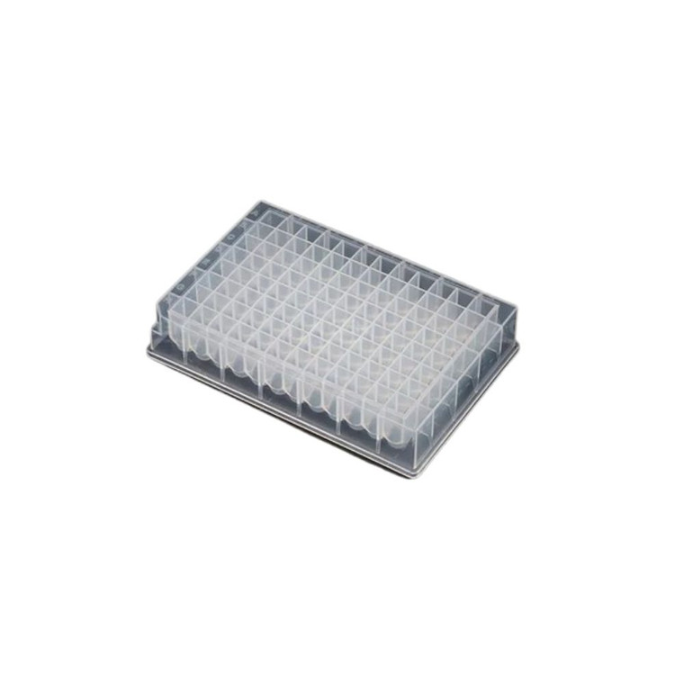 1.0 mL 96-Well Deep Well Plate, V Bottom, Round Well, DNase & Pyrogen Free, 50/Cs