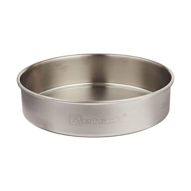 Retsch® 8" Sieve Collecting Pan, Stainless, Full Height