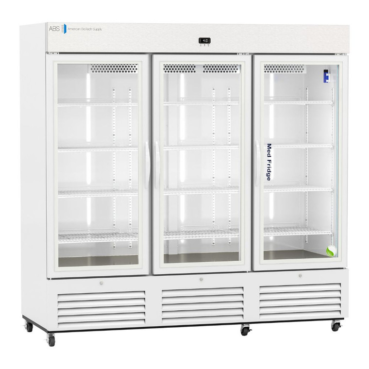 American BioTech Supply™ (PH-ABT-VS-S72G) 72 cu. ft. Swing Glass Door Upright Pharmacy Refrigerator | 2°C - 8°C