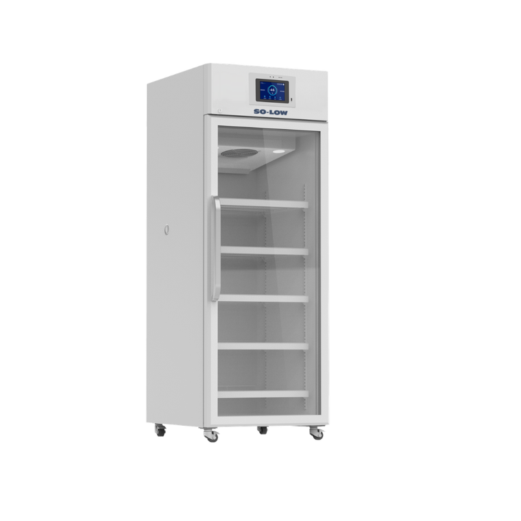 So-Low™ DHK4-23GD-T Lab & Pharmacy Standard Touchscreen Datalogging Refrigerator, Single Glass Door, Cycle Defrost, 23 cu.
