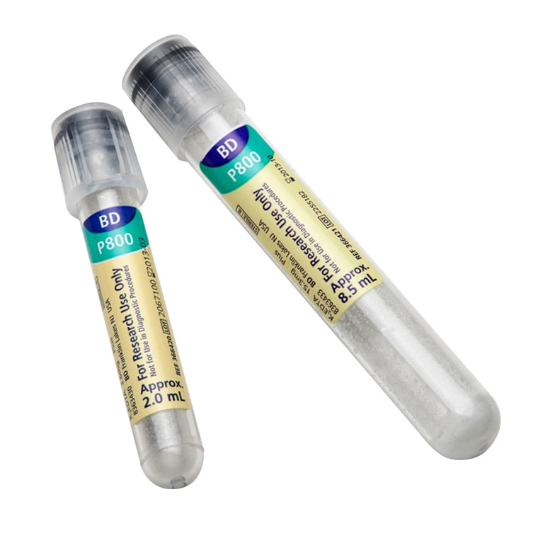 BD® (366420) P800 Proteomics Analysis Tube K2 EDTA , 2 mL Draw Volume,  Protease / Esterase / DPP-IV Inhibitors Additive , BD Hemogard™ Closure (Clear) Plastic Tube, 100/Case